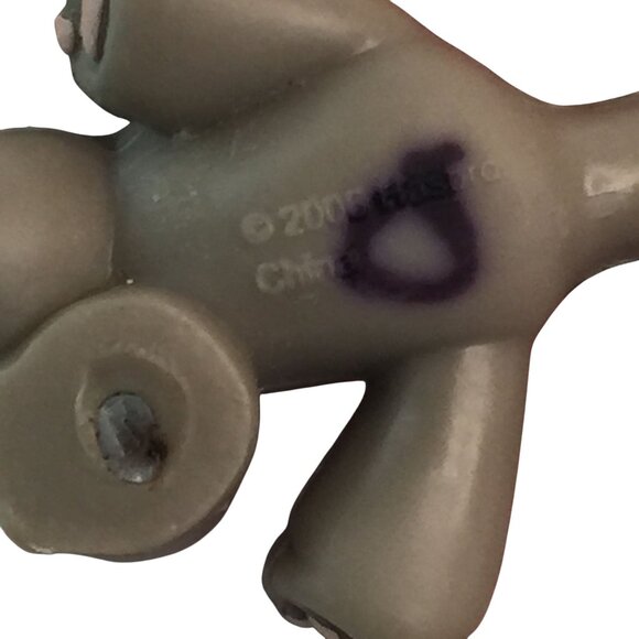 Littlest Pet Shop LPS #467 Shorthair Kitty Cat Flocked Flower Eyes - Picture 7 of 7